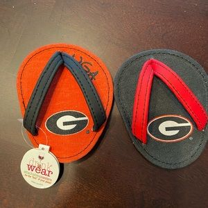 University of Georgia Flip Flop Wine Coasters